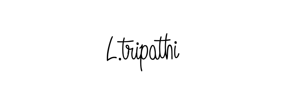 The best way (Angelique-Rose-font-FFP) to make a short signature is to pick only two or three words in your name. The name L.tripathi include a total of six letters. For converting this name. L.tripathi signature style 5 images and pictures png