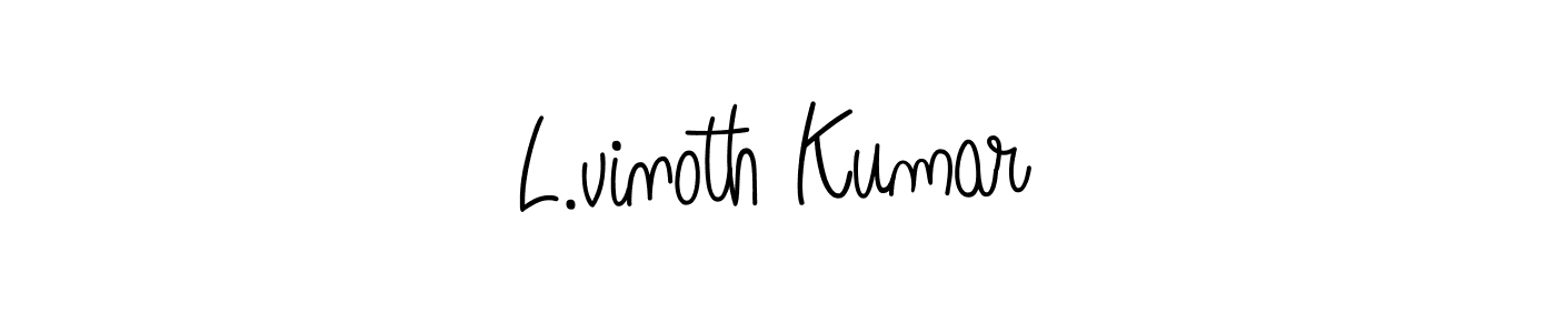 It looks lik you need a new signature style for name L.vinoth Kumar. Design unique handwritten (Angelique-Rose-font-FFP) signature with our free signature maker in just a few clicks. L.vinoth Kumar signature style 5 images and pictures png