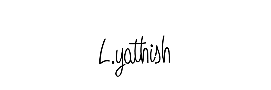 How to Draw L.yathish signature style? Angelique-Rose-font-FFP is a latest design signature styles for name L.yathish. L.yathish signature style 5 images and pictures png