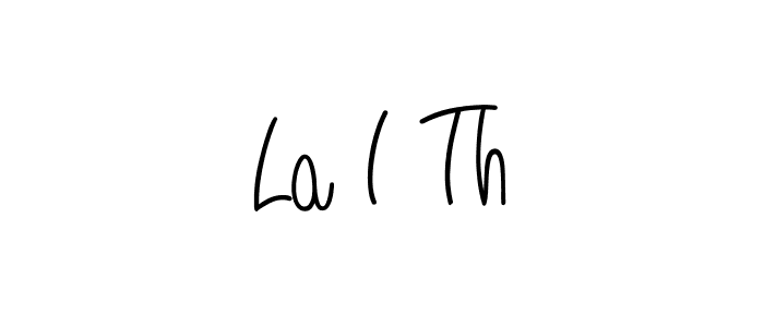 How to make La I Th name signature. Use Angelique-Rose-font-FFP style for creating short signs online. This is the latest handwritten sign. La I Th signature style 5 images and pictures png