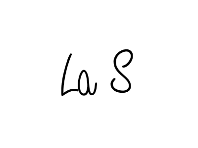 Similarly Angelique-Rose-font-FFP is the best handwritten signature design. Signature creator online .You can use it as an online autograph creator for name La S. La S signature style 5 images and pictures png