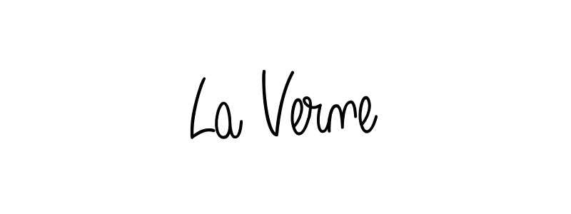 How to make La Verne signature? Angelique-Rose-font-FFP is a professional autograph style. Create handwritten signature for La Verne name. La Verne signature style 5 images and pictures png