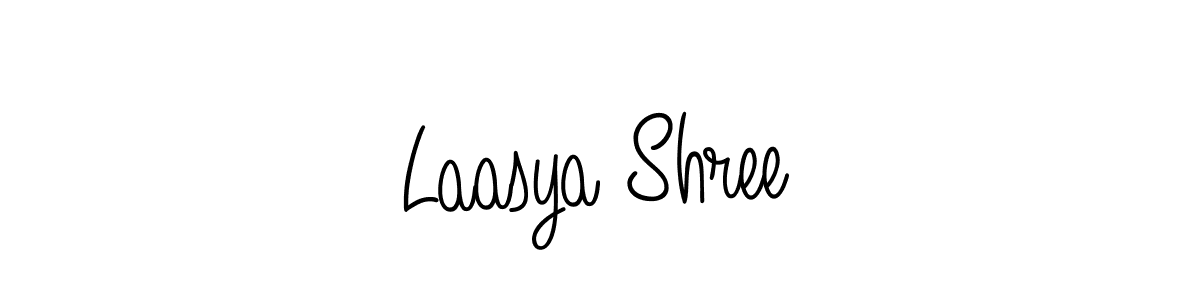 The best way (Angelique-Rose-font-FFP) to make a short signature is to pick only two or three words in your name. The name Laasya Shree include a total of six letters. For converting this name. Laasya Shree signature style 5 images and pictures png