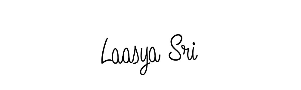 How to make Laasya Sri name signature. Use Angelique-Rose-font-FFP style for creating short signs online. This is the latest handwritten sign. Laasya Sri signature style 5 images and pictures png