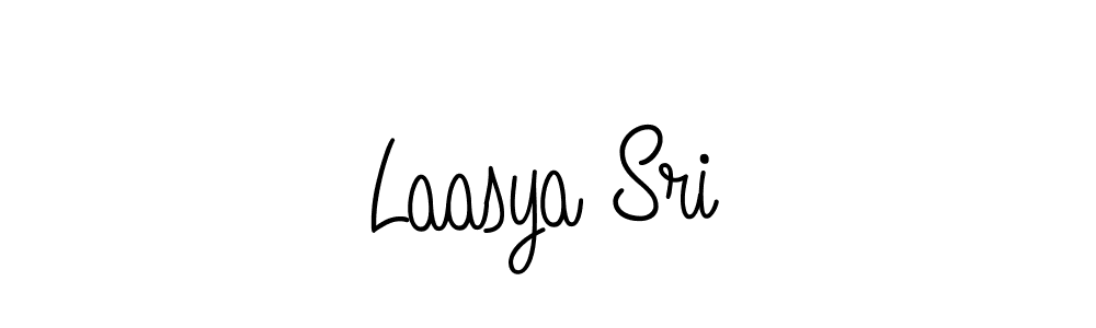 How to make Laasya Sri name signature. Use Angelique-Rose-font-FFP style for creating short signs online. This is the latest handwritten sign. Laasya Sri signature style 5 images and pictures png