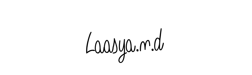 How to Draw Laasya.n.d signature style? Angelique-Rose-font-FFP is a latest design signature styles for name Laasya.n.d. Laasya.n.d signature style 5 images and pictures png