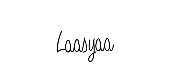 Laasyaa stylish signature style. Best Handwritten Sign (Angelique-Rose-font-FFP) for my name. Handwritten Signature Collection Ideas for my name Laasyaa. Laasyaa signature style 5 images and pictures png