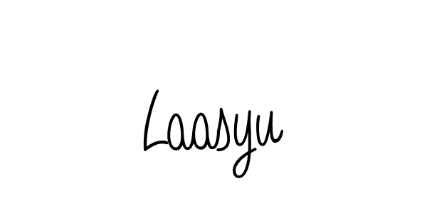 Use a signature maker to create a handwritten signature online. With this signature software, you can design (Angelique-Rose-font-FFP) your own signature for name Laasyu. Laasyu signature style 5 images and pictures png