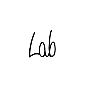 The best way (Angelique-Rose-font-FFP) to make a short signature is to pick only two or three words in your name. The name Lab include a total of six letters. For converting this name. Lab signature style 5 images and pictures png