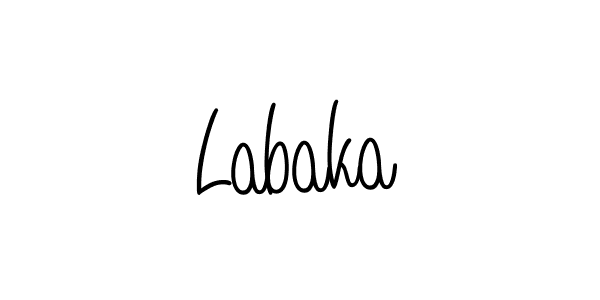 Design your own signature with our free online signature maker. With this signature software, you can create a handwritten (Angelique-Rose-font-FFP) signature for name Labaka. Labaka signature style 5 images and pictures png