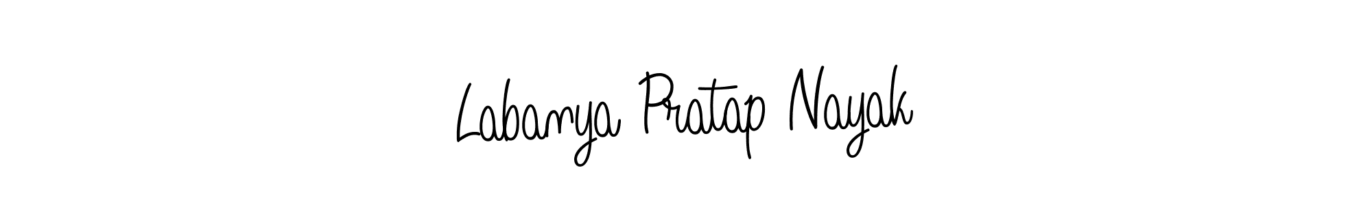 Make a beautiful signature design for name Labanya Pratap Nayak. With this signature (Angelique-Rose-font-FFP) style, you can create a handwritten signature for free. Labanya Pratap Nayak signature style 5 images and pictures png