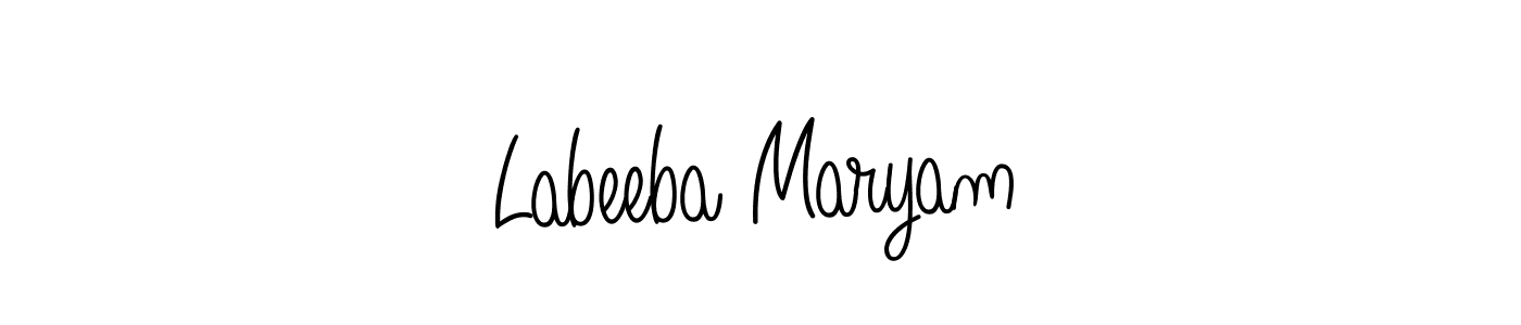 Best and Professional Signature Style for Labeeba Maryam. Angelique-Rose-font-FFP Best Signature Style Collection. Labeeba Maryam signature style 5 images and pictures png