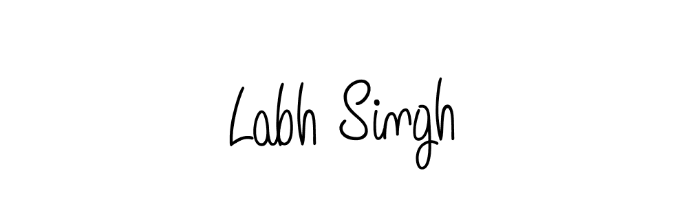 You should practise on your own different ways (Angelique-Rose-font-FFP) to write your name (Labh Singh) in signature. don't let someone else do it for you. Labh Singh signature style 5 images and pictures png