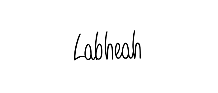 You should practise on your own different ways (Angelique-Rose-font-FFP) to write your name (Labheah) in signature. don't let someone else do it for you. Labheah signature style 5 images and pictures png