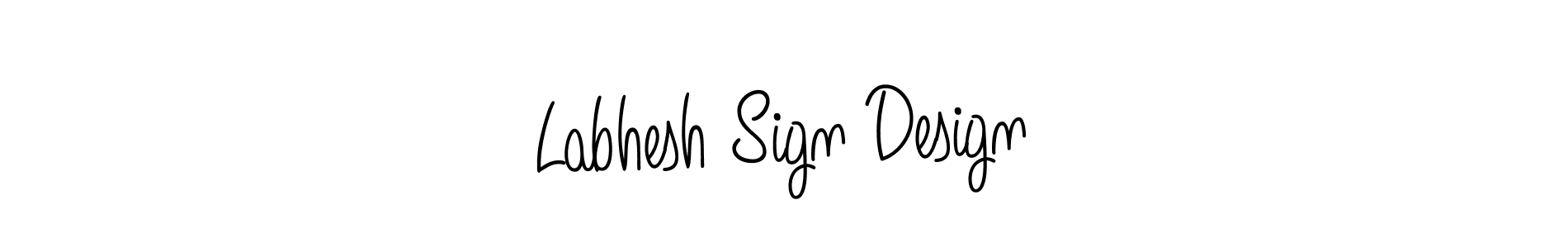 You should practise on your own different ways (Angelique-Rose-font-FFP) to write your name (Labhesh Sign Design) in signature. don't let someone else do it for you. Labhesh Sign Design signature style 5 images and pictures png