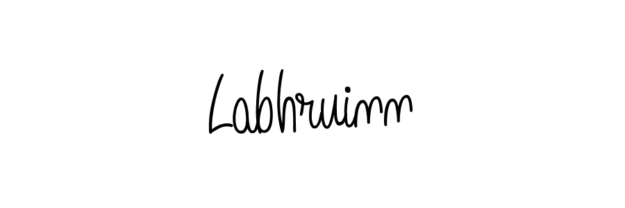 You should practise on your own different ways (Angelique-Rose-font-FFP) to write your name (Labhruinn) in signature. don't let someone else do it for you. Labhruinn signature style 5 images and pictures png