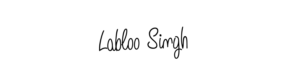 How to make Labloo Singh name signature. Use Angelique-Rose-font-FFP style for creating short signs online. This is the latest handwritten sign. Labloo Singh signature style 5 images and pictures png