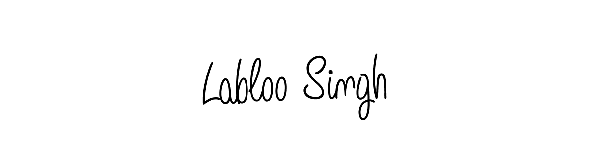 How to make Labloo Singh name signature. Use Angelique-Rose-font-FFP style for creating short signs online. This is the latest handwritten sign. Labloo Singh signature style 5 images and pictures png