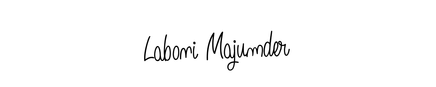 How to make Laboni Majumder name signature. Use Angelique-Rose-font-FFP style for creating short signs online. This is the latest handwritten sign. Laboni Majumder signature style 5 images and pictures png