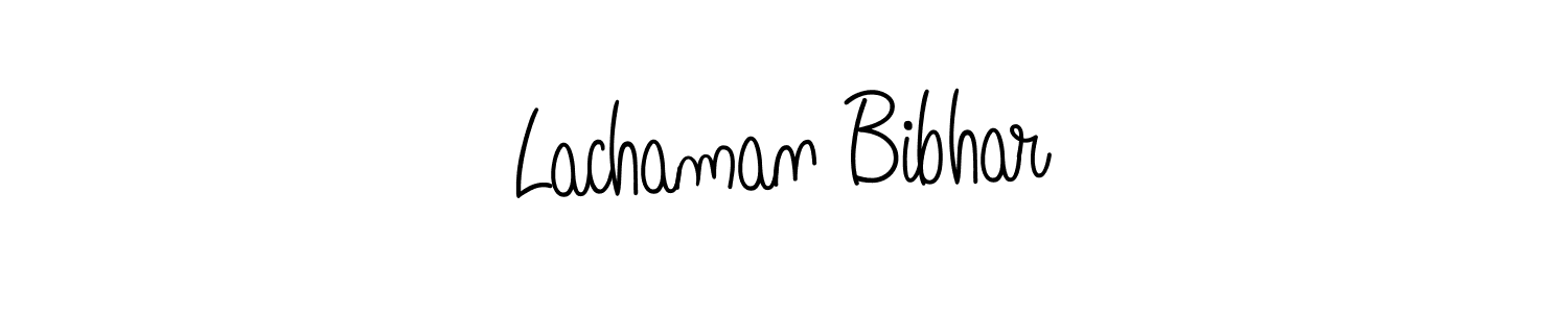 Also we have Lachaman Bibhar name is the best signature style. Create professional handwritten signature collection using Angelique-Rose-font-FFP autograph style. Lachaman Bibhar signature style 5 images and pictures png