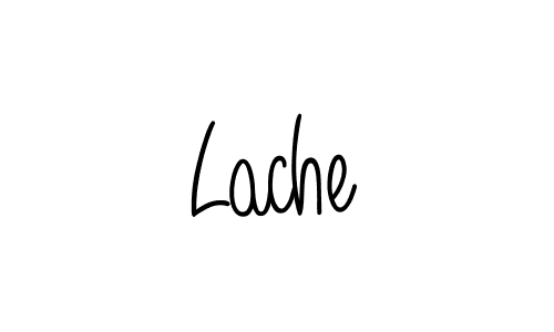 Design your own signature with our free online signature maker. With this signature software, you can create a handwritten (Angelique-Rose-font-FFP) signature for name Lache. Lache signature style 5 images and pictures png