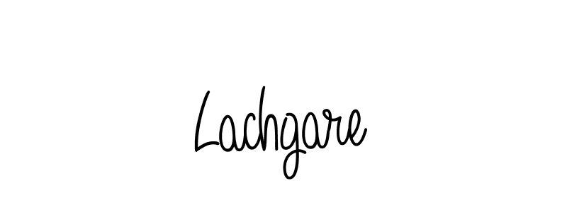 Use a signature maker to create a handwritten signature online. With this signature software, you can design (Angelique-Rose-font-FFP) your own signature for name Lachgare. Lachgare signature style 5 images and pictures png