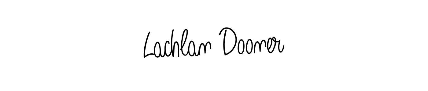 How to make Lachlan Dooner name signature. Use Angelique-Rose-font-FFP style for creating short signs online. This is the latest handwritten sign. Lachlan Dooner signature style 5 images and pictures png