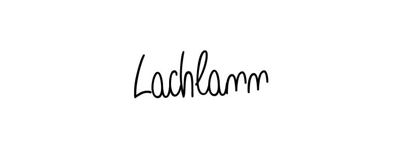 Make a beautiful signature design for name Lachlann. With this signature (Angelique-Rose-font-FFP) style, you can create a handwritten signature for free. Lachlann signature style 5 images and pictures png