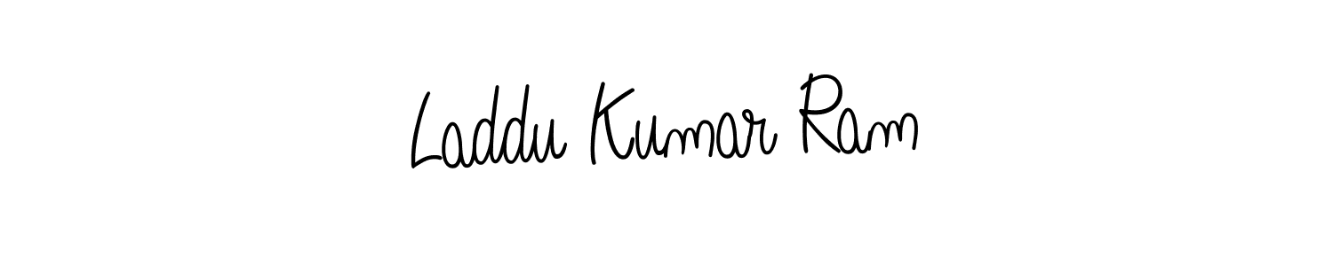 How to Draw Laddu Kumar Ram signature style? Angelique-Rose-font-FFP is a latest design signature styles for name Laddu Kumar Ram. Laddu Kumar Ram signature style 5 images and pictures png