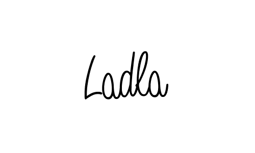 The best way (Angelique-Rose-font-FFP) to make a short signature is to pick only two or three words in your name. The name Ladla include a total of six letters. For converting this name. Ladla signature style 5 images and pictures png