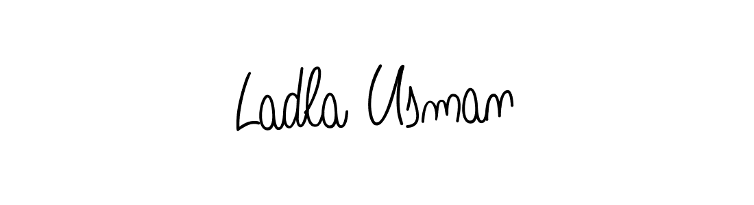 Ladla Usman stylish signature style. Best Handwritten Sign (Angelique-Rose-font-FFP) for my name. Handwritten Signature Collection Ideas for my name Ladla Usman. Ladla Usman signature style 5 images and pictures png