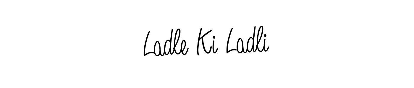 You can use this online signature creator to create a handwritten signature for the name Ladle Ki Ladli. This is the best online autograph maker. Ladle Ki Ladli signature style 5 images and pictures png