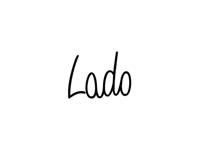 Lado stylish signature style. Best Handwritten Sign (Angelique-Rose-font-FFP) for my name. Handwritten Signature Collection Ideas for my name Lado. Lado signature style 5 images and pictures png