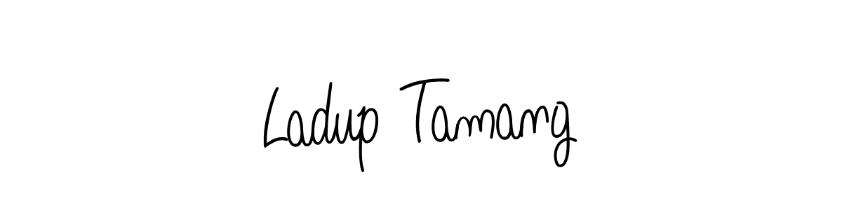 How to make Ladup Tamang signature? Angelique-Rose-font-FFP is a professional autograph style. Create handwritten signature for Ladup Tamang name. Ladup Tamang signature style 5 images and pictures png