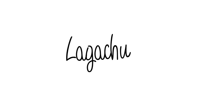 How to make Lagachu signature? Angelique-Rose-font-FFP is a professional autograph style. Create handwritten signature for Lagachu name. Lagachu signature style 5 images and pictures png