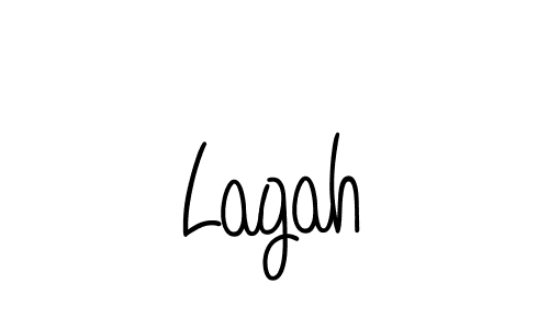 Lagah stylish signature style. Best Handwritten Sign (Angelique-Rose-font-FFP) for my name. Handwritten Signature Collection Ideas for my name Lagah. Lagah signature style 5 images and pictures png