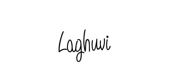 Make a beautiful signature design for name Laghuvi. With this signature (Angelique-Rose-font-FFP) style, you can create a handwritten signature for free. Laghuvi signature style 5 images and pictures png