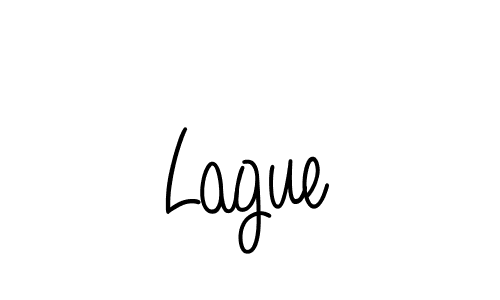 Create a beautiful signature design for name Lague. With this signature (Angelique-Rose-font-FFP) fonts, you can make a handwritten signature for free. Lague signature style 5 images and pictures png