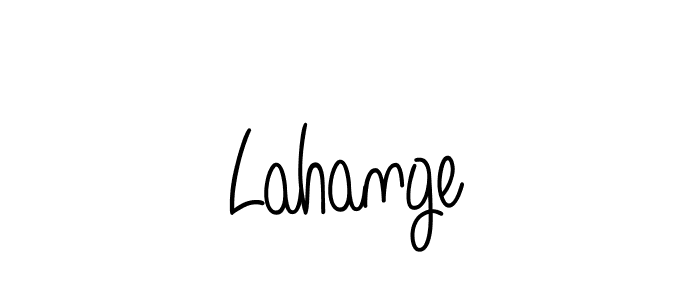 Lahange stylish signature style. Best Handwritten Sign (Angelique-Rose-font-FFP) for my name. Handwritten Signature Collection Ideas for my name Lahange. Lahange signature style 5 images and pictures png