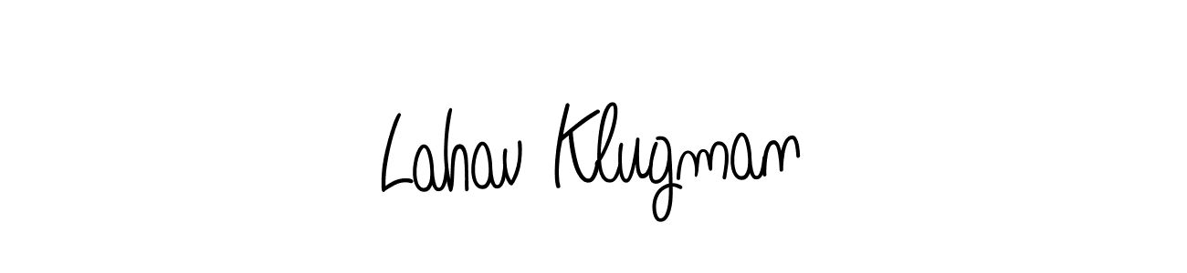You can use this online signature creator to create a handwritten signature for the name Lahav Klugman. This is the best online autograph maker. Lahav Klugman signature style 5 images and pictures png