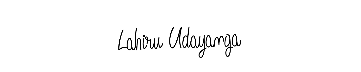 How to Draw Lahiru Udayanga signature style? Angelique-Rose-font-FFP is a latest design signature styles for name Lahiru Udayanga. Lahiru Udayanga signature style 5 images and pictures png