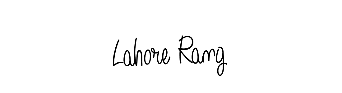 You should practise on your own different ways (Angelique-Rose-font-FFP) to write your name (Lahore Rang) in signature. don't let someone else do it for you. Lahore Rang signature style 5 images and pictures png
