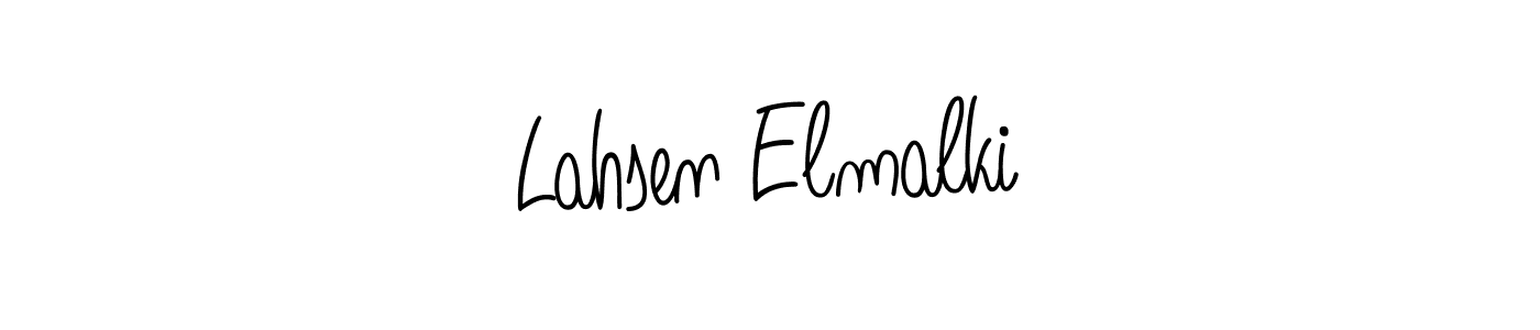 Best and Professional Signature Style for Lahsen Elmalki. Angelique-Rose-font-FFP Best Signature Style Collection. Lahsen Elmalki signature style 5 images and pictures png