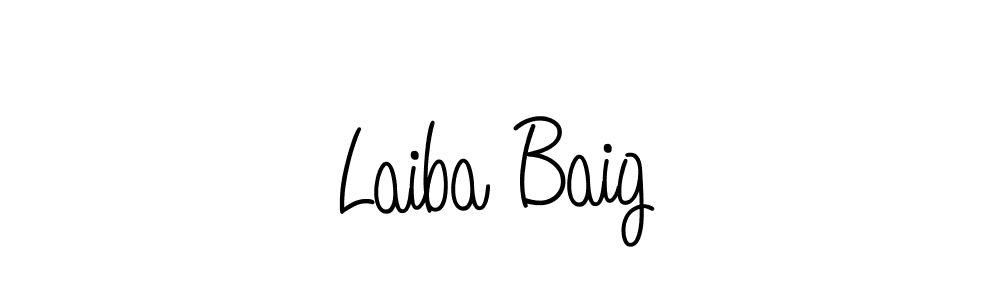 if you are searching for the best signature style for your name Laiba Baig. so please give up your signature search. here we have designed multiple signature styles  using Angelique-Rose-font-FFP. Laiba Baig signature style 5 images and pictures png