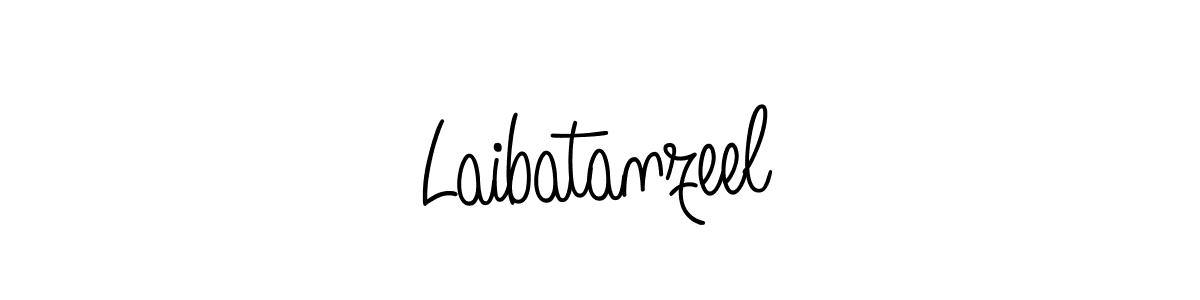 Make a beautiful signature design for name Laibatanzeel. With this signature (Angelique-Rose-font-FFP) style, you can create a handwritten signature for free. Laibatanzeel signature style 5 images and pictures png