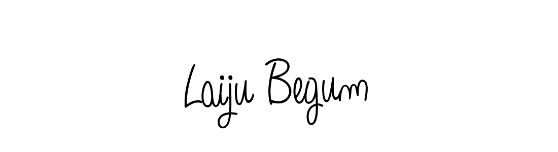 Use a signature maker to create a handwritten signature online. With this signature software, you can design (Angelique-Rose-font-FFP) your own signature for name Laiju Begum. Laiju Begum signature style 5 images and pictures png