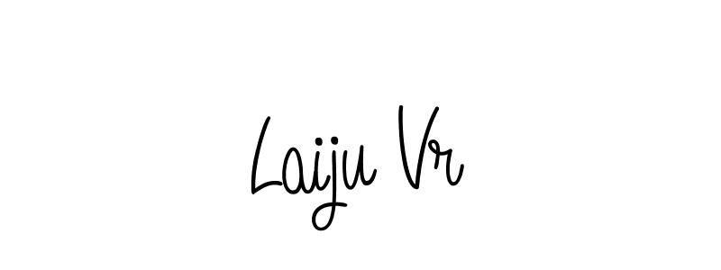 Laiju Vr stylish signature style. Best Handwritten Sign (Angelique-Rose-font-FFP) for my name. Handwritten Signature Collection Ideas for my name Laiju Vr. Laiju Vr signature style 5 images and pictures png