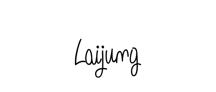 if you are searching for the best signature style for your name Laijung. so please give up your signature search. here we have designed multiple signature styles  using Angelique-Rose-font-FFP. Laijung signature style 5 images and pictures png