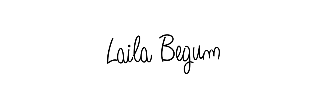 Use a signature maker to create a handwritten signature online. With this signature software, you can design (Angelique-Rose-font-FFP) your own signature for name Laila Begum. Laila Begum signature style 5 images and pictures png