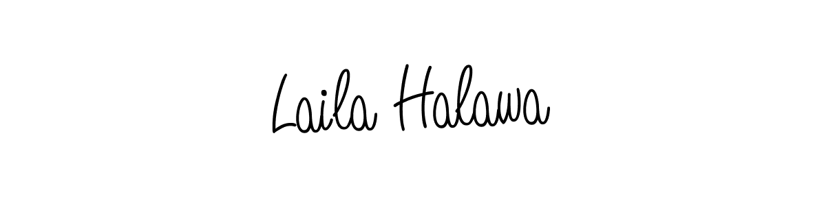 Use a signature maker to create a handwritten signature online. With this signature software, you can design (Angelique-Rose-font-FFP) your own signature for name Laila Halawa. Laila Halawa signature style 5 images and pictures png